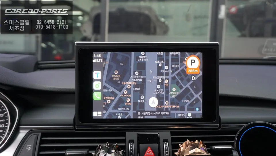 Audi A6 C7のAndroid Auto・CarPlay取付事例 施工写真 2-2
