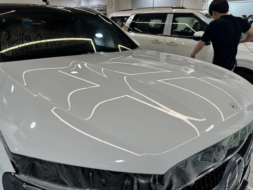 Mercedes-Benz GLCのPPF施工事例|費用目安と仕上がり 施工写真 4-1