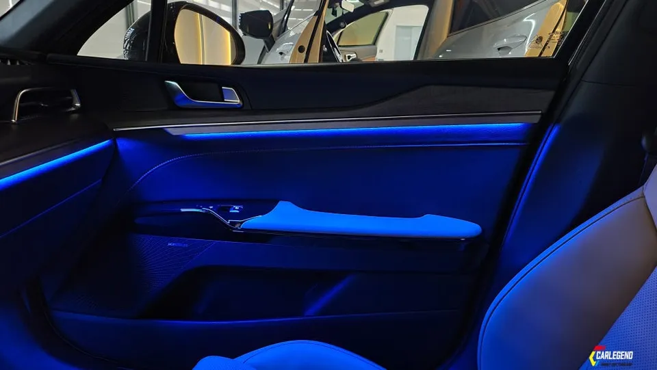 Kia K5 DL3 ambient lighting - Kia K5 Ambient Lighting Review - Custom Molded Interior LEDs photo 4