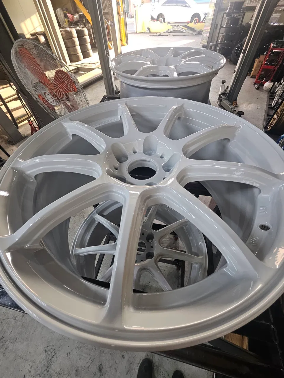 Hyundai Elantra wheel repair installation result