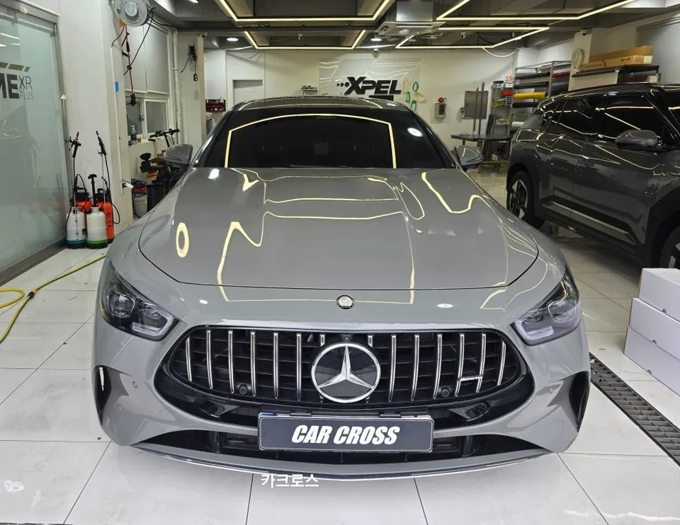 Mercedes-Benz AMG GT 43の無段階マットPPF施工事例 施工写真 1-1