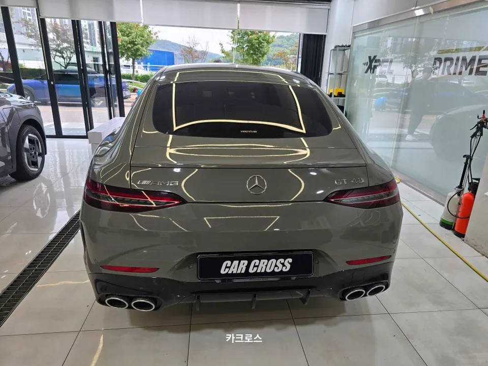 Mercedes-Benz AMG GT 43の無段階マットPPF施工事例 施工写真 1-2