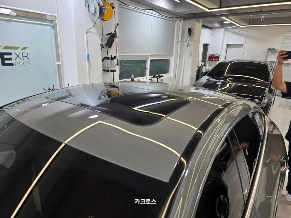 Mercedes-Benz AMG GT 43の無段階マットPPF施工事例 施工写真 3-2