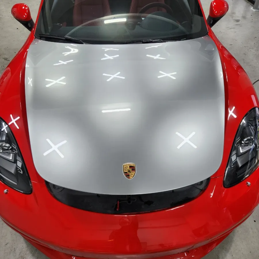 Porsche 718 Boxster vinyl wrap - Porsche 718 Boxster Vinyl Wrap Installation Review — Cost photo 3