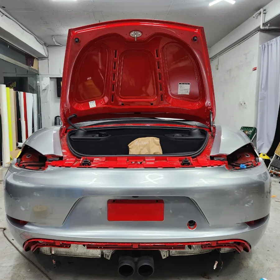 Porsche 718 Boxster vinyl wrap - Porsche 718 Boxster Vinyl Wrap Installation Review — Cost photo 4
