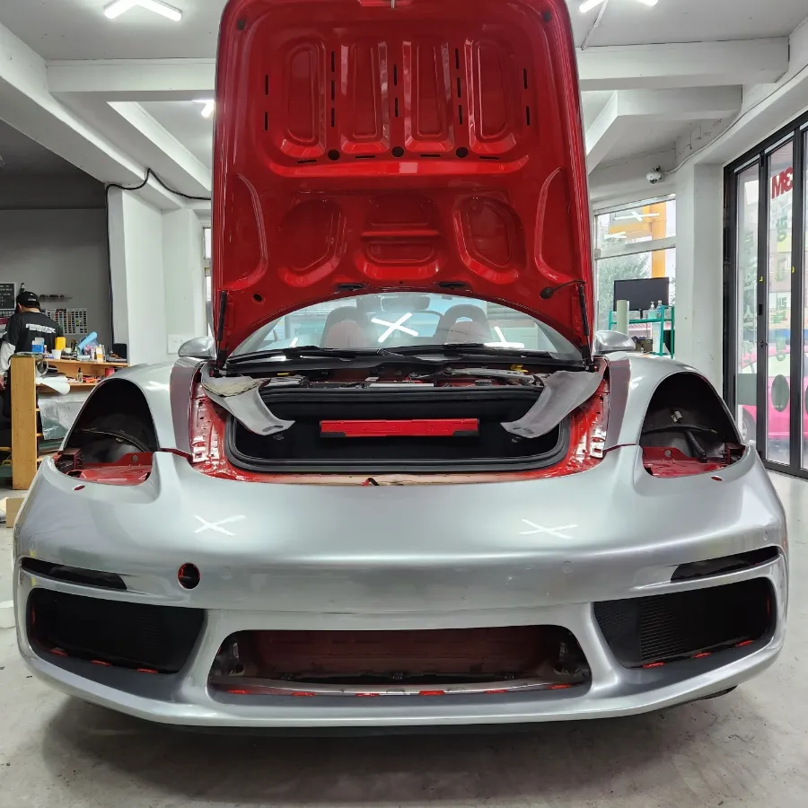 Porsche 718 Boxster vinyl wrap - Porsche 718 Boxster Vinyl Wrap Installation Review — Cost photo 5