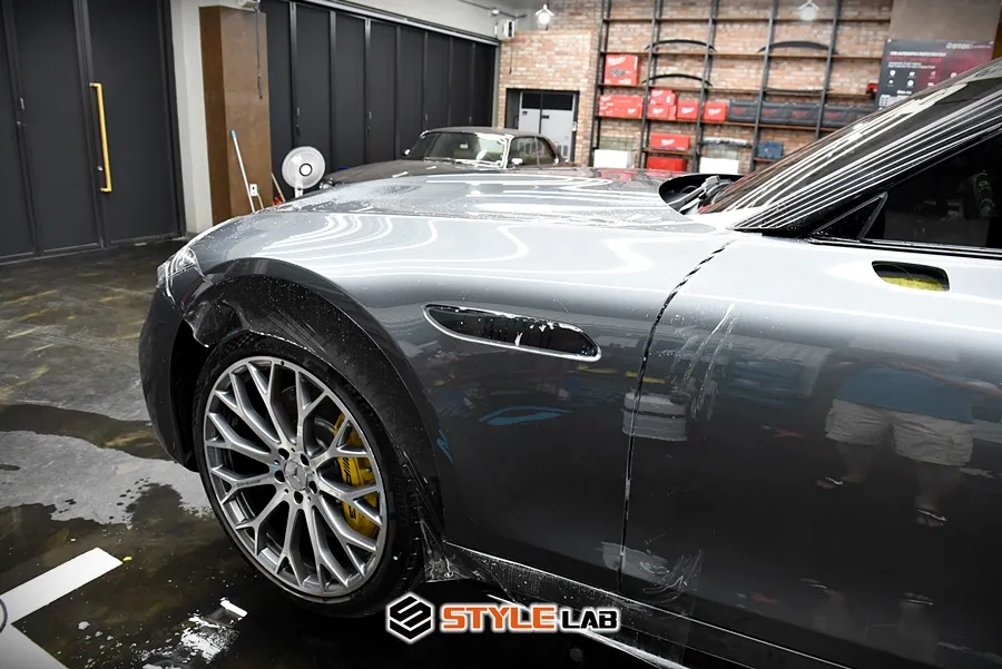 Mercedes-Benz SL63 AMG PPF施工事例｜費用目安・仕上がり 施工写真 1-3