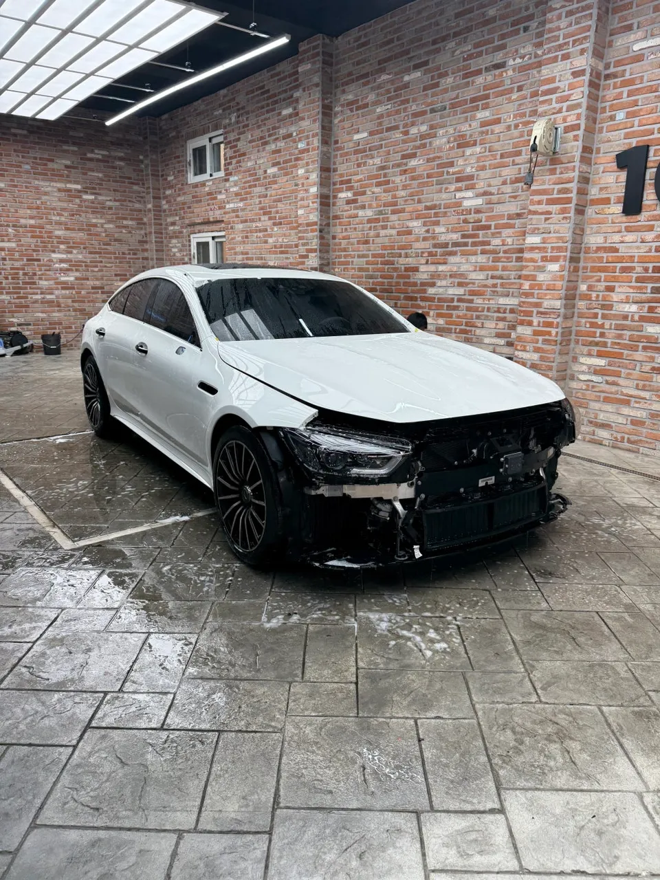 Mercedes-Benz AMG GT43 vinyl wrap - Mercedes-Benz AMG GT43 Vinyl Wrap: Satin Black Transformation photo 3