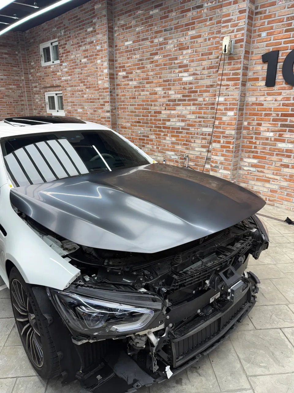 Mercedes-Benz AMG GT43 vinyl wrap - Mercedes-Benz AMG GT43 Vinyl Wrap: Satin Black Transformation photo 4