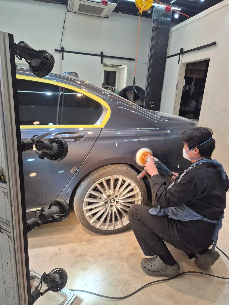 BMW 7 Seriesのガラスコーティング事例 施工写真 4
