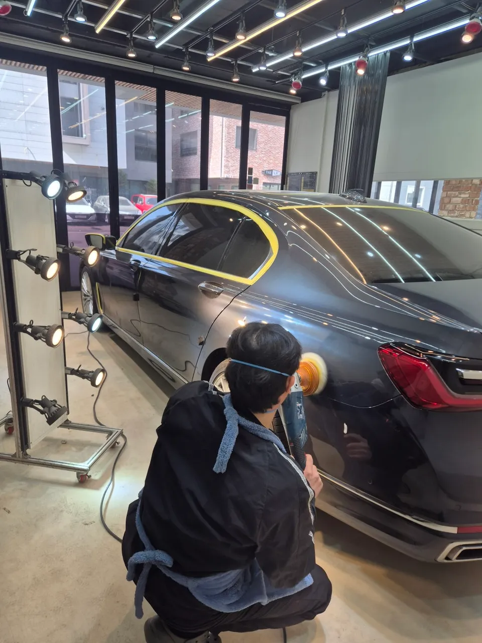 BMW 7 Seriesのガラスコーティング事例 施工写真 6