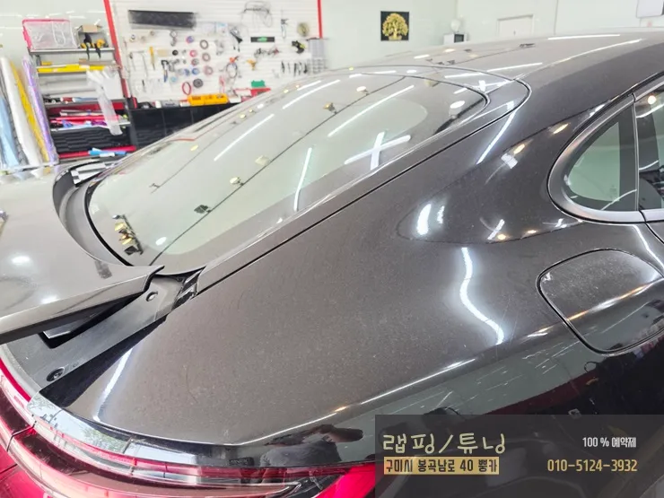 Porsche PanameraのPPF施工事例 施工写真 1-2