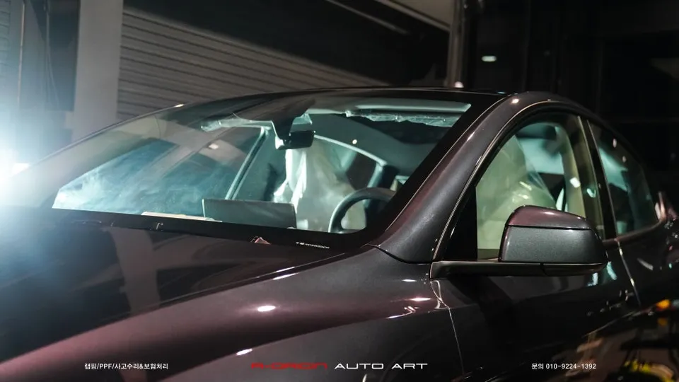 Tesla Model Y PPF施工事例|傷から守るプロテクションフィルム 施工写真 1-2