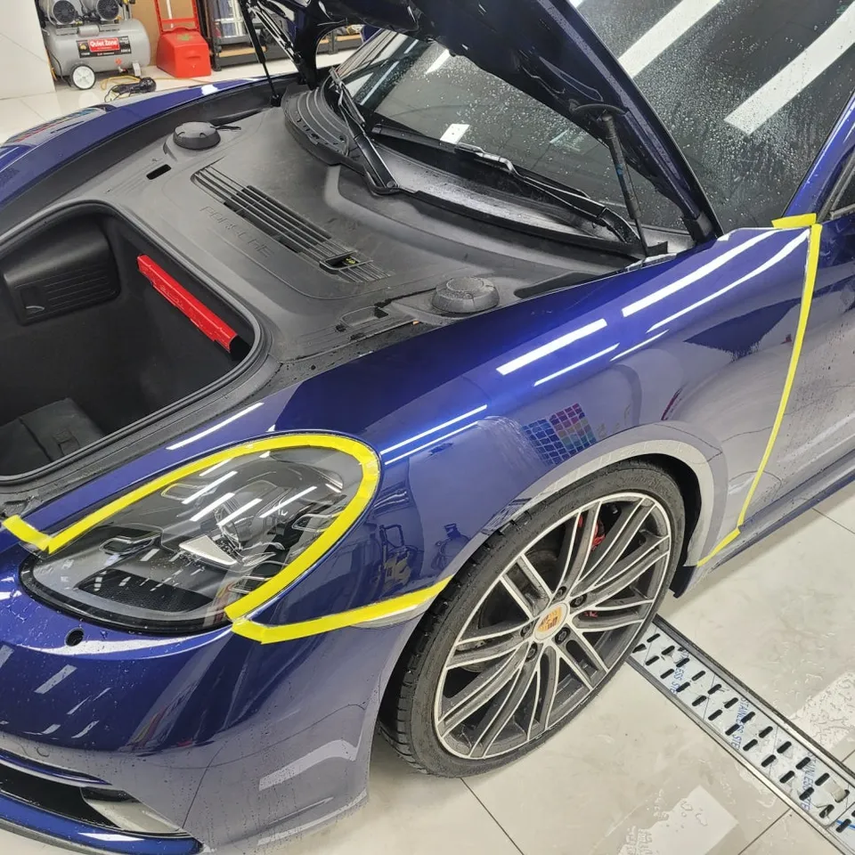 ポルシェ 718 ボクスター PPF再施工事例｜費用目安・仕上がり 施工写真 3-2