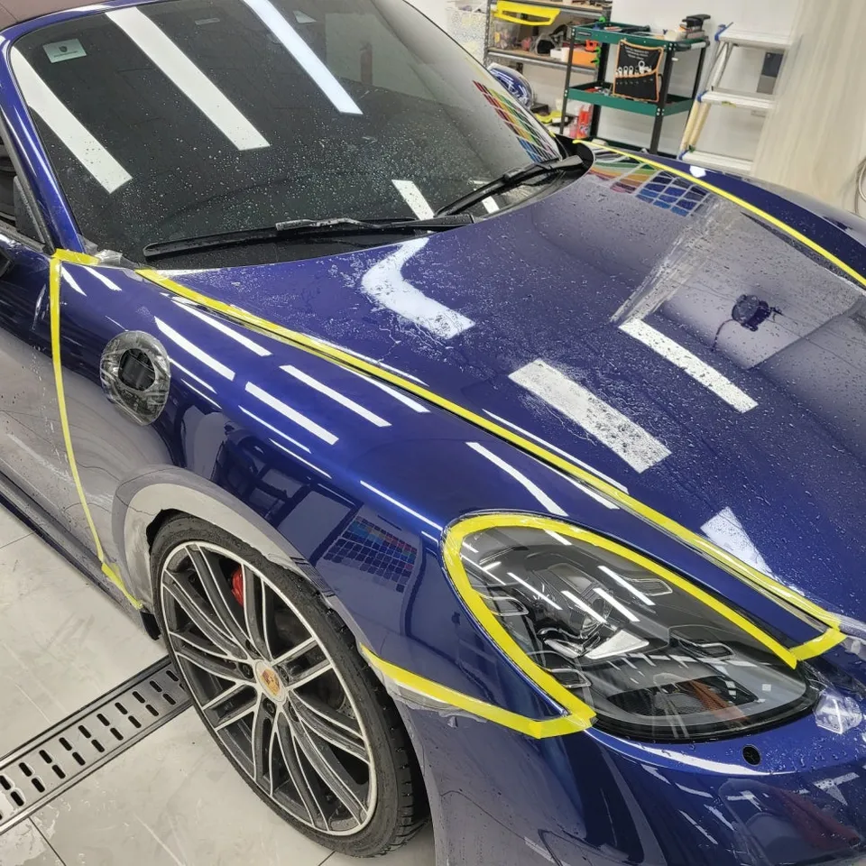 ポルシェ 718 ボクスター PPF再施工事例｜費用目安・仕上がり 施工写真 1-3