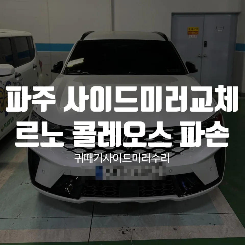 기타 콜레오스 body repair installation result