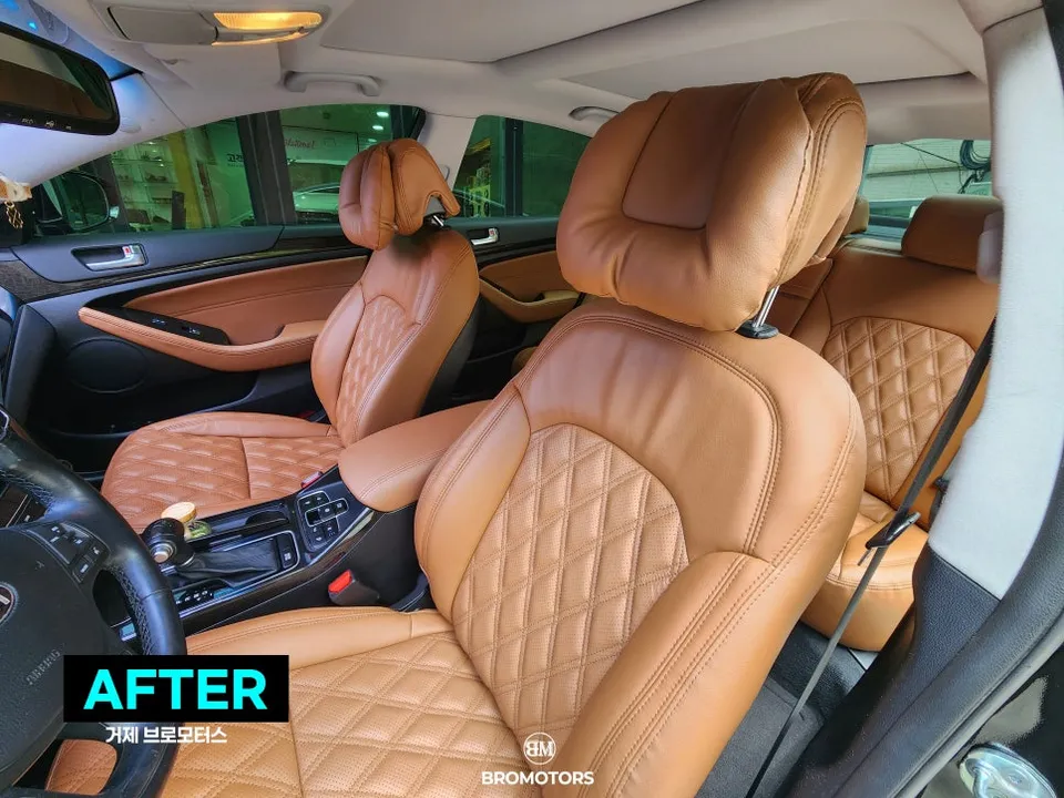 Kia K7 interior customization - Kia K7 Interior Customization Review: Diamond Quilting Upgrade photo 4