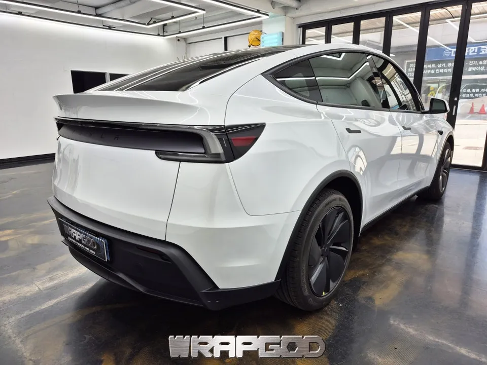 Tesla Model Yの無光PPF施工事例|韓国での実例 施工写真 3-2