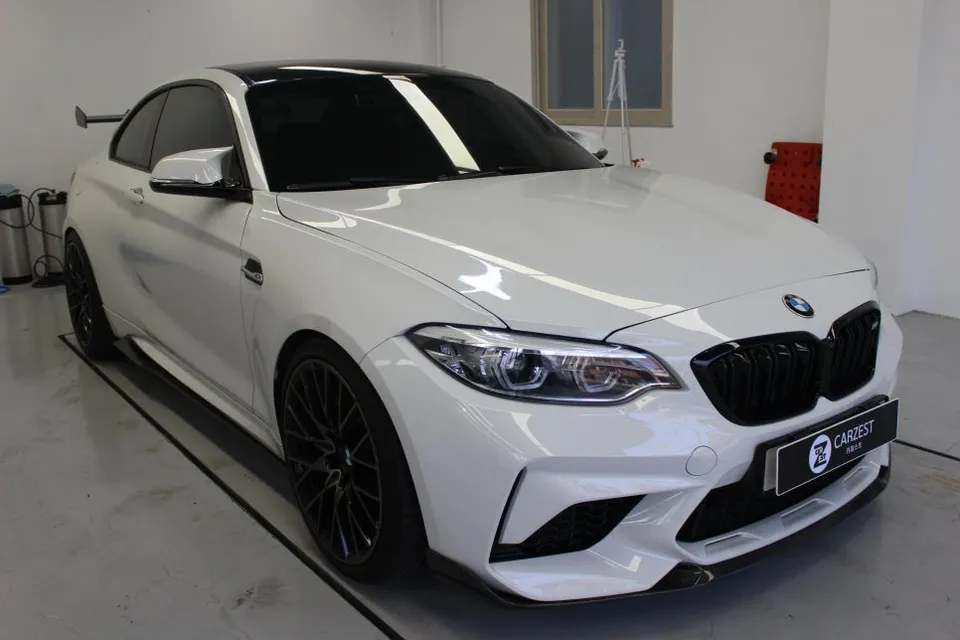 BMW M2のカーラッピング事例|費用目安・仕上がり 施工写真 2-1