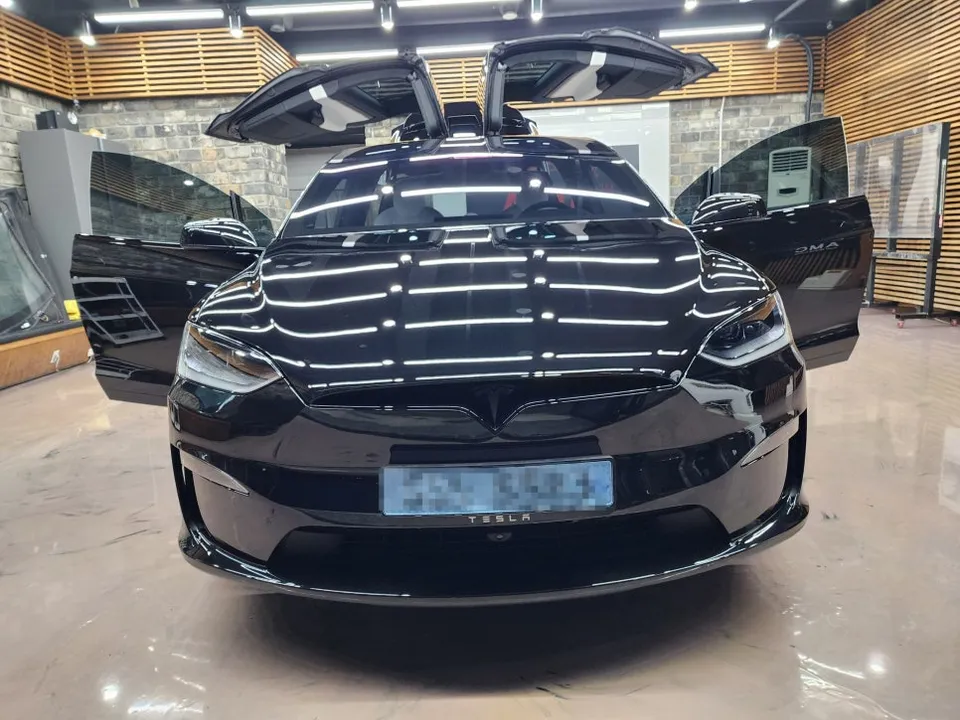 Tesla Model X ppf - Tesla Model X PPF Review: Xpel XR+ Installation photo 3
