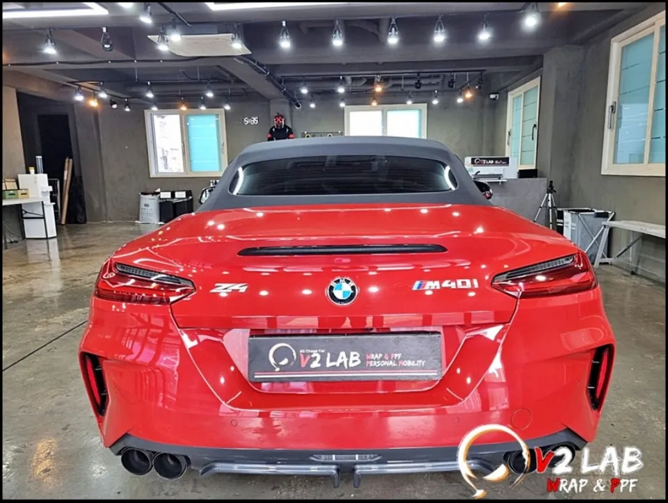 BMW Z4 vinyl wrap - BMW Z4 Vinyl Wrap Review — Satin Black Color Change photo 3
