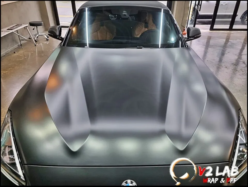 BMW Z4 vinyl wrap - BMW Z4 Vinyl Wrap Review — Satin Black Color Change photo 5