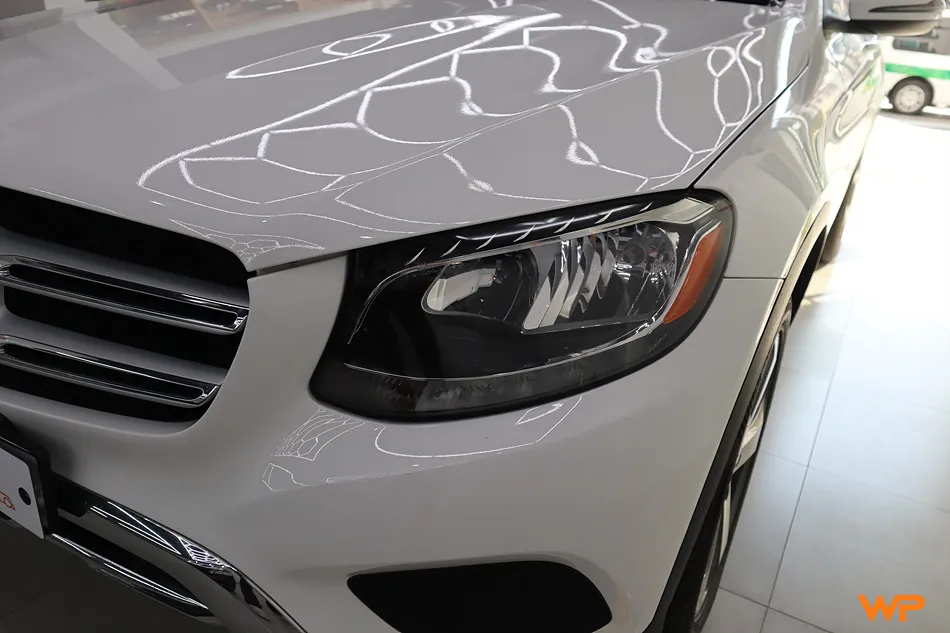 Mercedes-Benz GLC 300 ヘッドライトPPF施工事例 施工写真 2-1