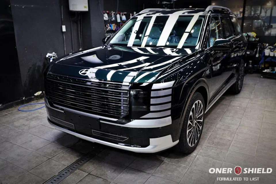 Hyundai Palisade LX3のガラスコーティング事例|費用目安・仕上がり 施工写真 1-3