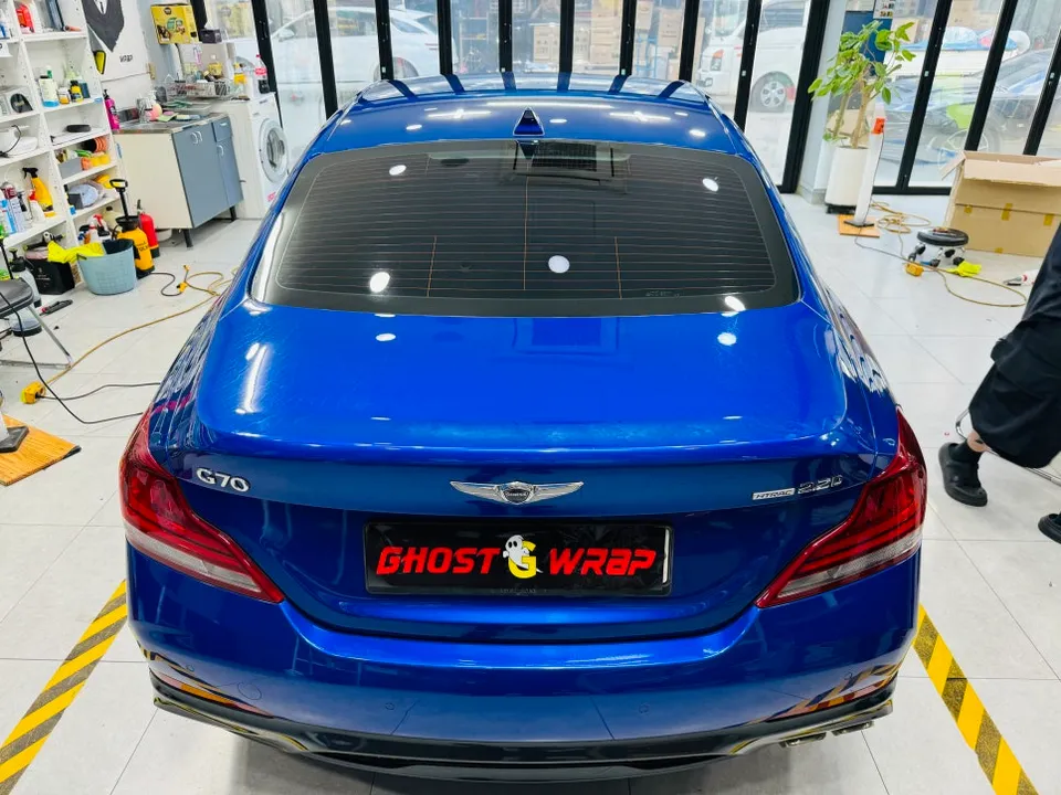 Genesis G70のカーラッピング事例|費用目安・仕上がり 施工写真 2-3