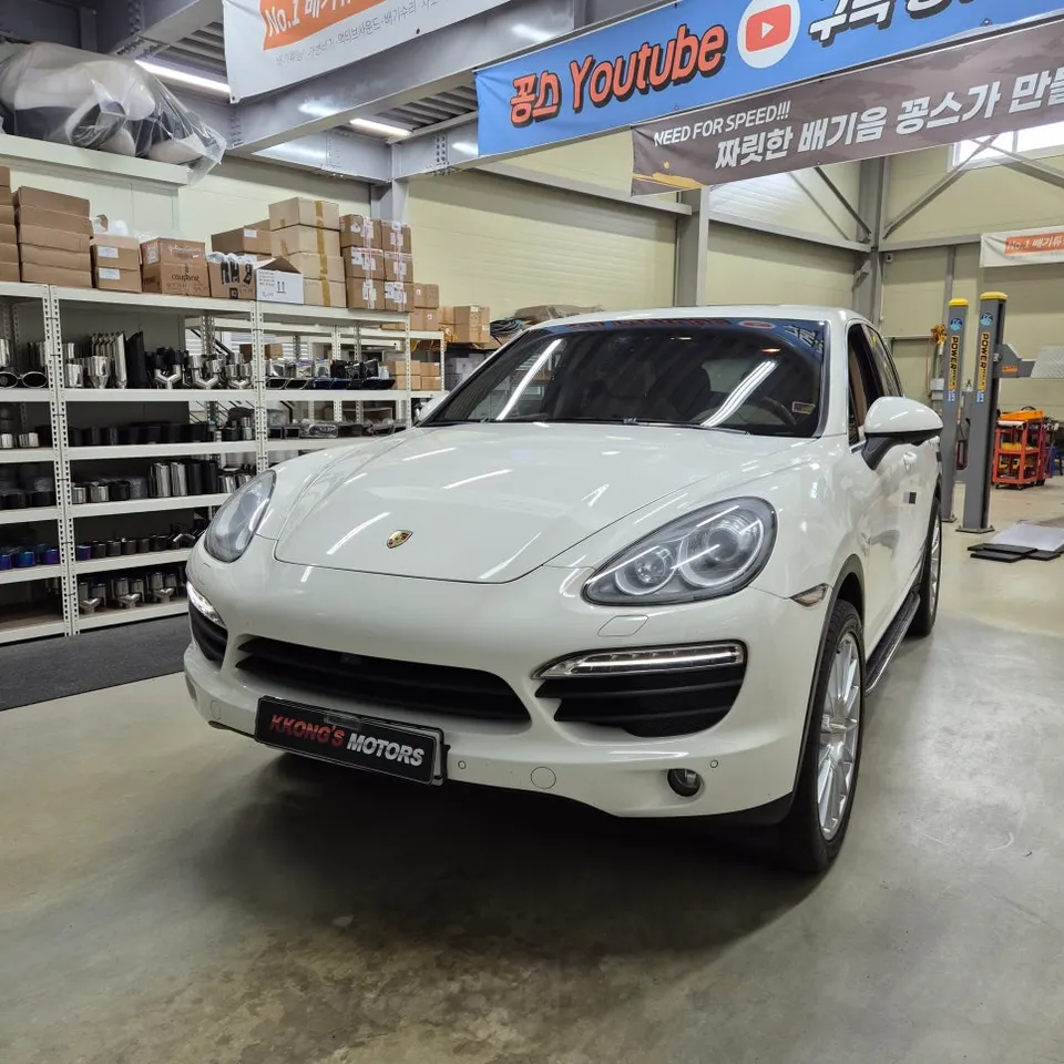 Porsche Cayenne exhaust upgrade installation result