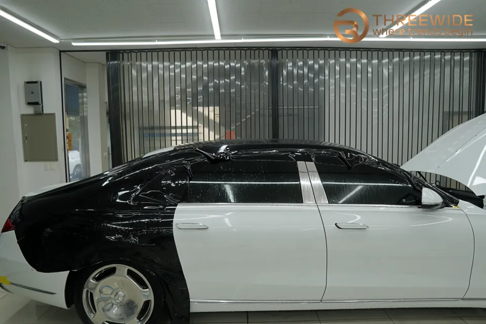 Mercedes-Benz S580 MaybachのPPF施工事例 施工写真 1-2
