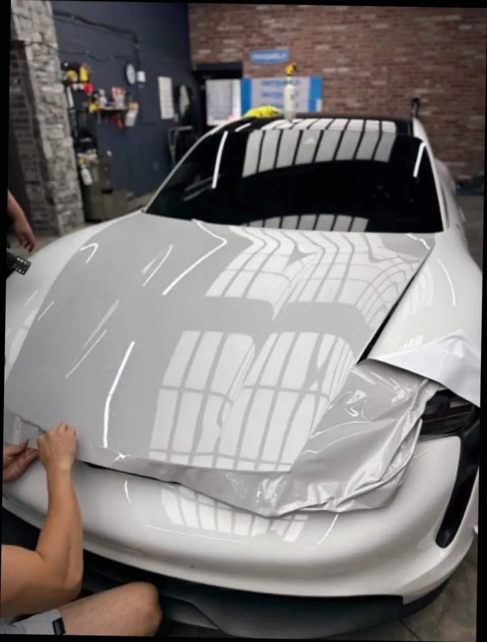 Porsche Taycan vinyl wrap - Porsche Taycan Vinyl Wrap Review — Gloss Crayon Full Wrap photo 4