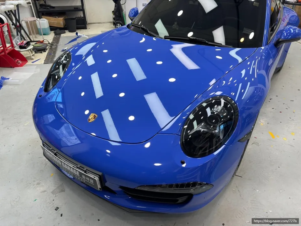 ポルシェ911 PPF施工事例|韓国の実例と費用目安 施工写真 1-3