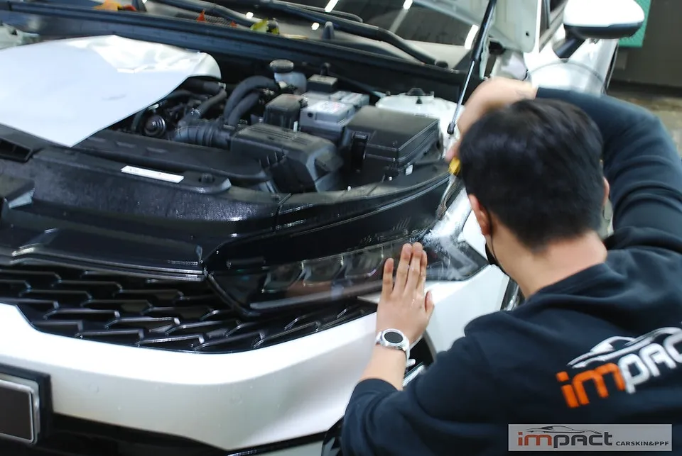 Kia K5のPPF施工事例|費用目安と仕上がり 施工写真 4-1