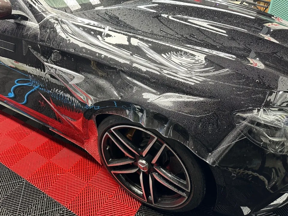 Mercedes-Benz Eクラス W213 PPF施工事例|韓国での実例 施工写真 3-3