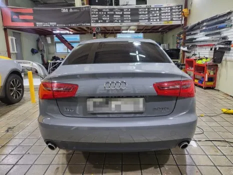 Audi A6 vinyl wrap - Audi A6 Vinyl Wrap Review: Lock Gray Color Change Cost photo 4