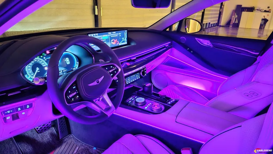 Genesis G80 RG3 ambient lighting - Genesis G80 Ambient Lighting Review - Enhanced Interior Mood photo 3