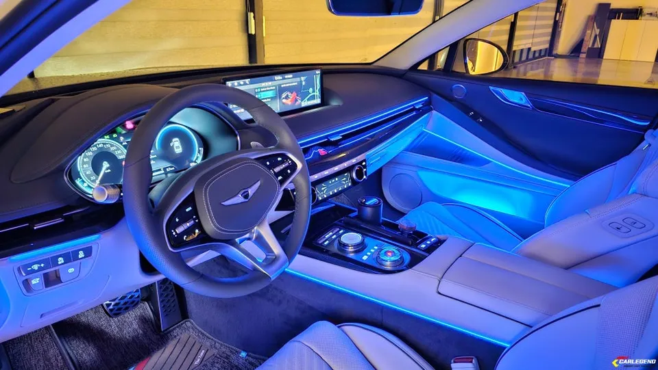 Genesis G80 RG3 ambient lighting - Genesis G80 Ambient Lighting Review - Enhanced Interior Mood photo 4