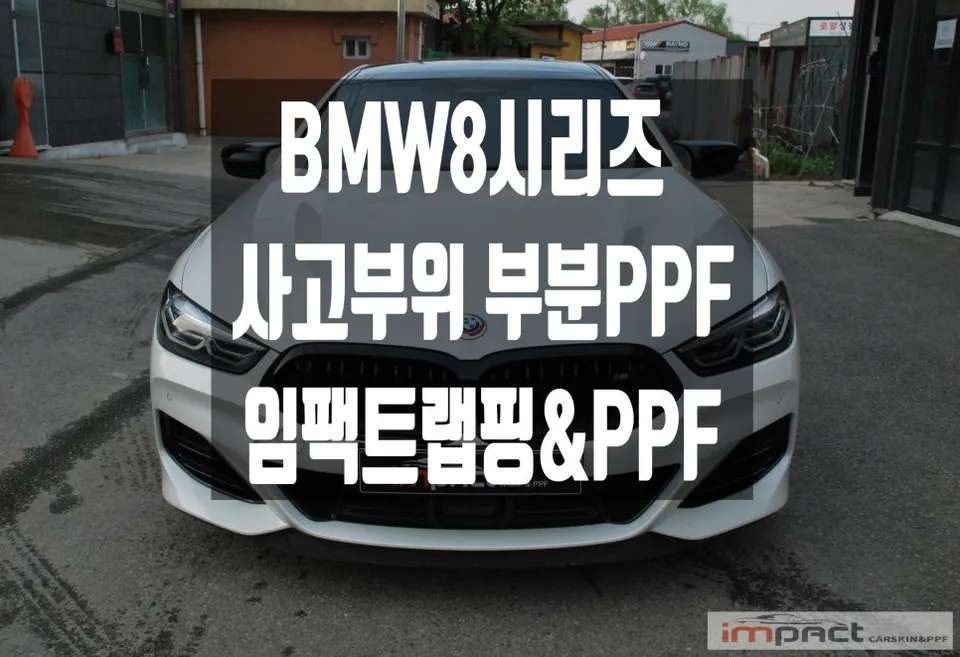BMW 8 Series ppf installation result