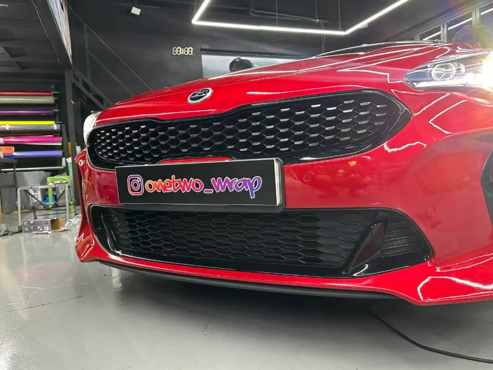 Kia Stinger Vinyl Wrap Review: Chrome Delete Transformation photo 2