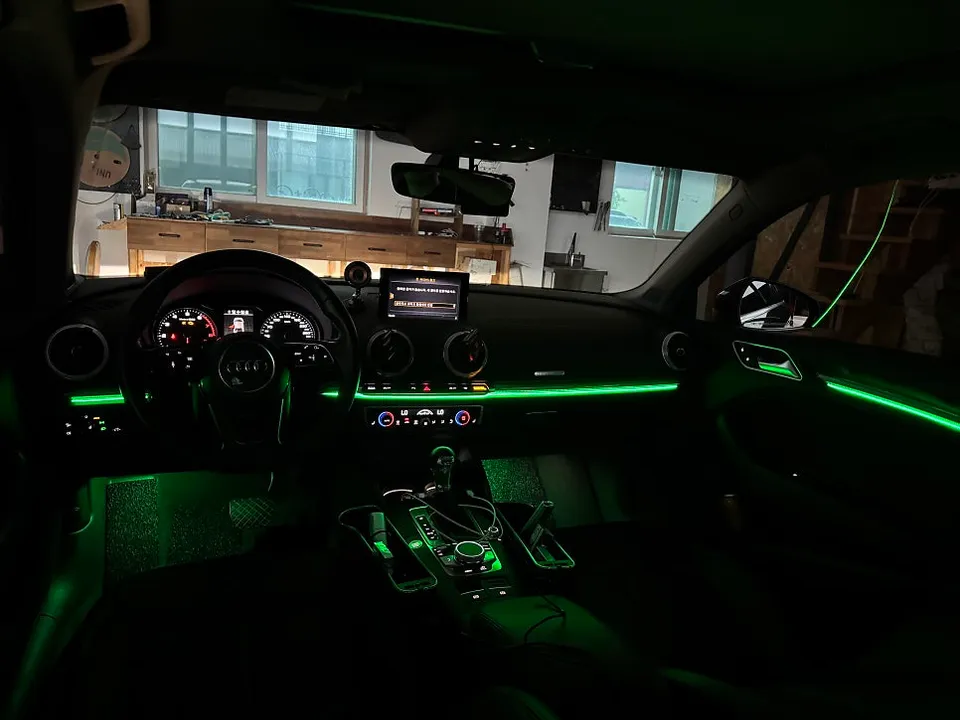 Audi A3 ambient lighting - Audi A3 Ambient Lighting Review: Before & After photo 3