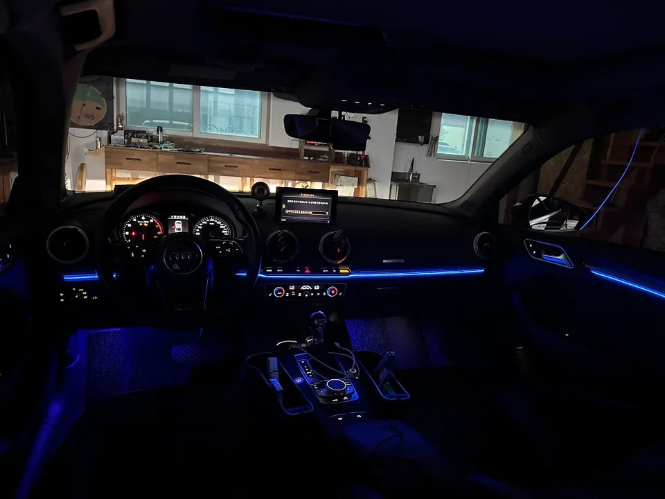 Audi A3 ambient lighting - Audi A3 Ambient Lighting Review: Before & After photo 4