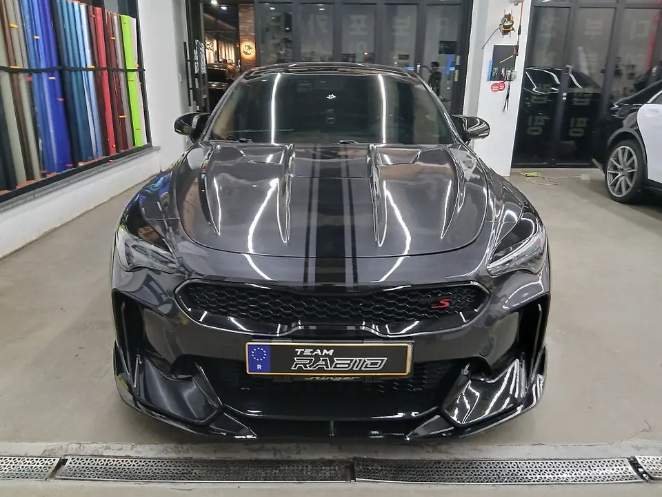Kia Stinger vinyl wrap - Kia Stinger Vinyl Wrap Review: GT Silver Color Change photo 5