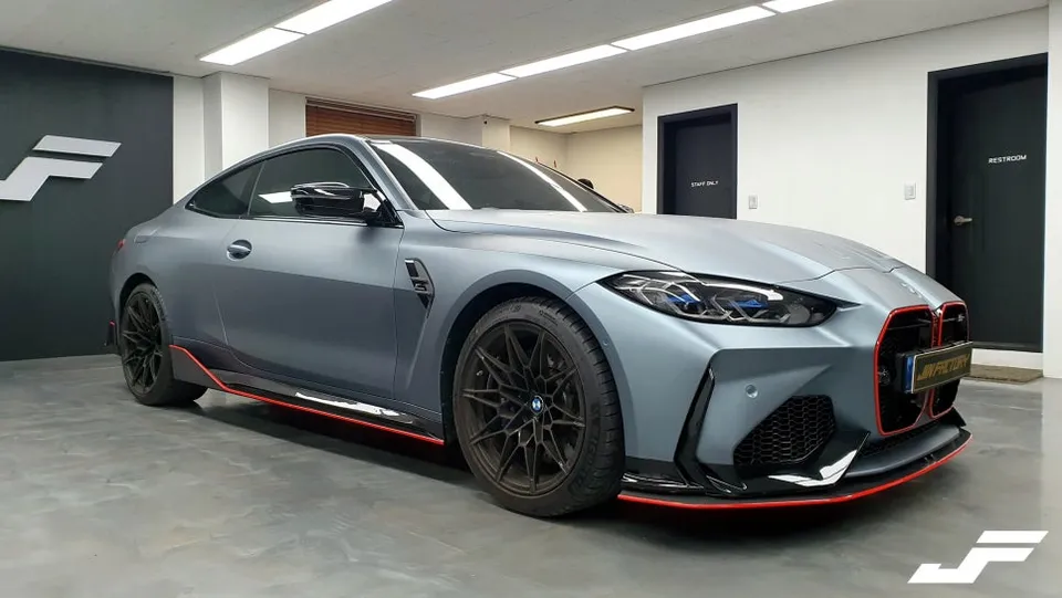 BMW M4 G82 PPF施工事例｜エッジラインとスポイラー保護 施工写真 1-2