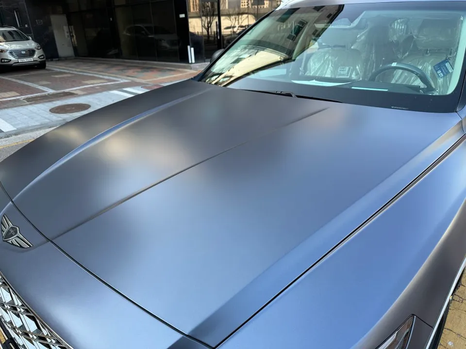Genesis GV80 PPF施工事例|無塗装保護と費用目安 施工写真 1-2
