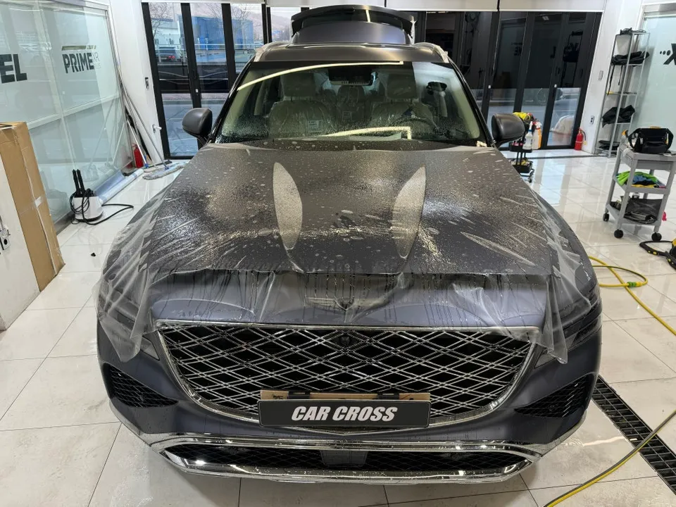 Genesis GV80 PPF施工事例|無塗装保護と費用目安 施工写真 3-3