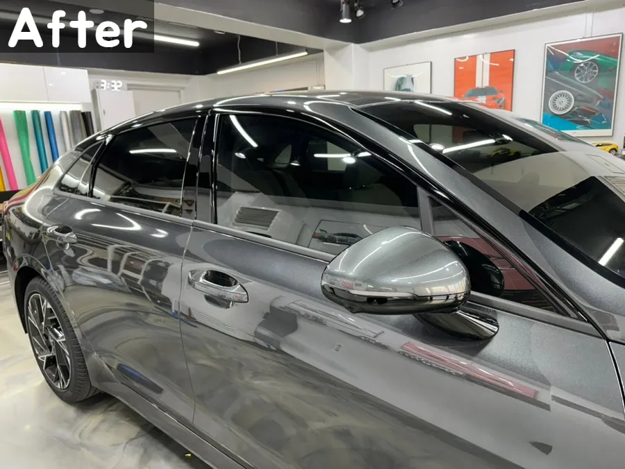 Kia K5 vinyl wrap - Kia K5 Vinyl Wrap Review: Sporty Chrome Delete & Window Trim photo 3