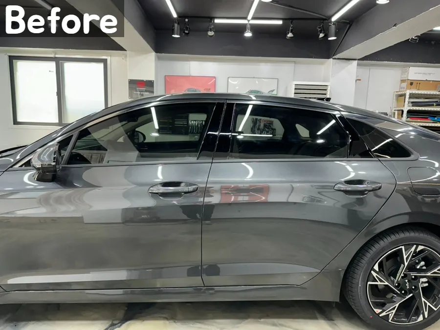 Kia K5 vinyl wrap - Kia K5 Vinyl Wrap Review: Sporty Chrome Delete & Window Trim photo 4