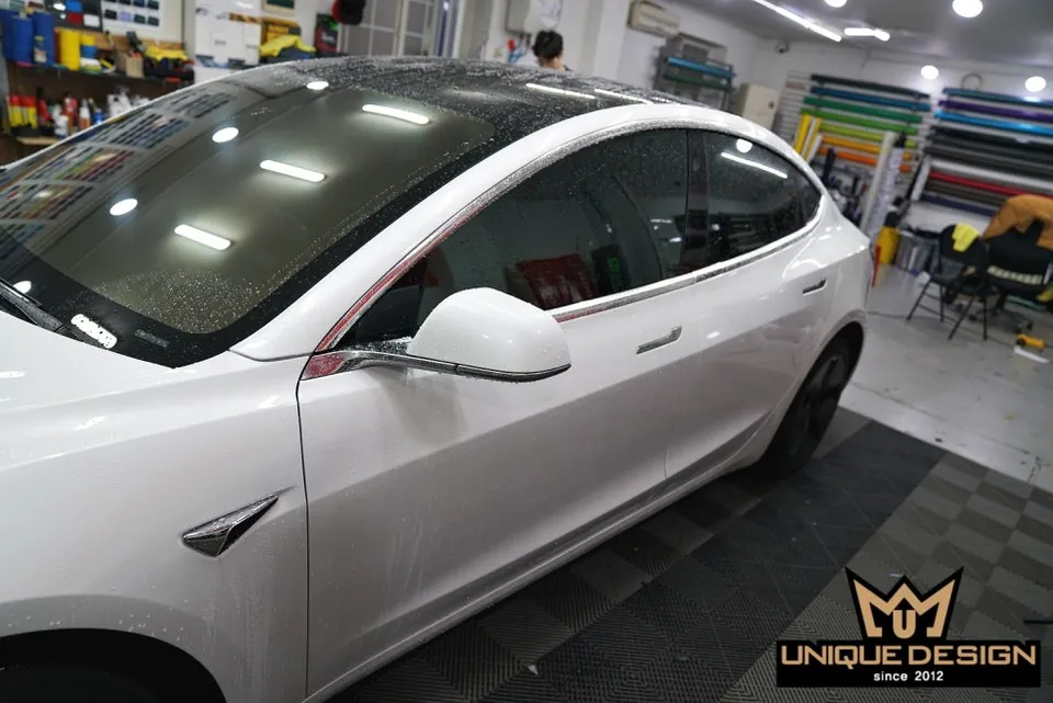Tesla Model 3 chrome delete - Tesla Model 3 Chrome Delete Review — Matte Black Transformation photo 3