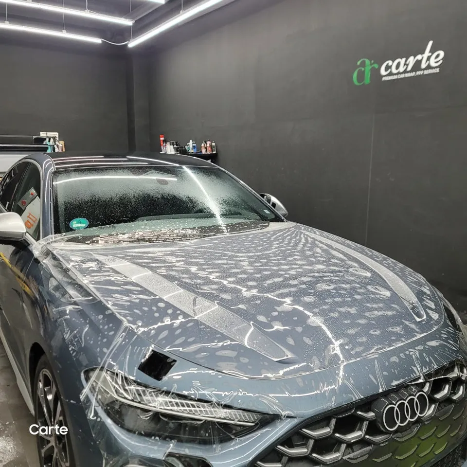 Audi S5 PPF施工事例：韓国での実例と費用目安 施工写真 3-2